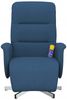 vidaXL Massagesessel mit Fußteil Blau Stoff 356580 Bild 3