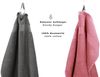 Betz Handtuch Set 10-TLG. Handtuch-Set Premium Farbe Altrosa & Anthrazit, 100% Baumwolle (Set, 10-St) Bild 2