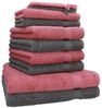 Betz Handtuch Set 10-TLG. Handtuch-Set Premium Farbe Altrosa & Anthrazit, 100% Baumwolle (Set, 10-St) Bild 4