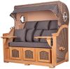 Strandkorb Komplettset - bene living - Ammersee Grande XXL Teak - PE grau - Modell 500 - inkl. Liftersystem Bild 3