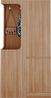 Kleiderschrank 70x40x170 cm mit 1 Tür, 4 Schubladen und offenem Hängebereich – Natural Wood, platzsparendes Design Bild 4