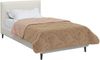 vidaXL Winterbettdecke Taupe 140 x 220 cm Mikrofaser und Teddy-Fleece 42026350 Bild 3
