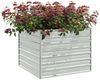 vidaXL Garten-Hochbeet 100x100x77 cm Verzinkter Stahl Silber 316883 Bild 3