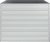vidaXL Garten-Hochbeet 100x100x77 cm Verzinkter Stahl Silber 316883 Bild 4