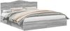 vidaXL Bettrahmen Graues Sonoma 200 x 200 cm Massives Kiefernholz 3412858 Bild 2