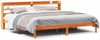 vidaXL Bettgestell mit Kopfteil ohne Matratze Wachsbraun 200x200 cm 3306563 Bild 2