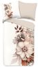 Good Morning Baumwoll-Bettwäsche 135x200 Vester Blüten Magnolie beige sand 33187 Bild 5