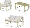 Grand patio Gartenmöbel Set 4-Sitzer mit Kissen, Rope Lounge Set 2-Sitzer Bild 2