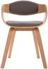 vidaXL Esszimmerstühle 2 Stk. Bugholz und Taupe Stoff 287390 Bild 4