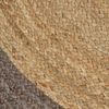 vidaXL Teppich Handgefertigt Jute mit Grauem Rand 90 cm 133674 Bild 4