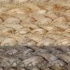 vidaXL Teppich Handgefertigt Jute mit Grauem Rand 90 cm 133674 Bild 5