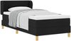 vidaXL Boxspringbett mit Matratze Schwarz 80 x 200 cm Stoff 3340180 Bild 2