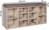 Schuhbank Sitzbank mit Sitzauflage DOLIS Sonoma 103x30 cm Bild 3