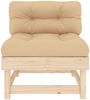 vidaXL Mittelsofas mit Kissen 2 Stk. Massivholz Kiefer 825457 Bild 5