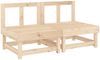 vidaXL Mittelsofas mit Kissen 2 Stk. Massivholz Kiefer 825457 Bild 3
