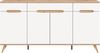 Home affaire Sideboard Alesund, Breite 185 cm, 4 Türen, 1 Schubkasten, konischer Fuß, Scandi-Look, Anrichte, Schrank, Kommode, Wohnmöbel, Wohnzimmer Bild 3