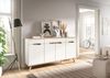 Home affaire Sideboard Alesund, Breite 185 cm, 4 Türen, 1 Schubkasten, konischer Fuß, Scandi-Look, Anrichte, Schrank, Kommode, Wohnmöbel, Wohnzimmer Bild 2