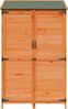 vidaXL Gartenschuppen Braun 106,5 x 56 x 176 cm Massivholz aus Fichte 42033451 Bild 5