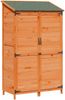 vidaXL Gartenschuppen Braun 106,5 x 56 x 176 cm Massivholz aus Fichte 42033451 Bild 2