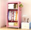 Jumpeak Stoffschrank stoff kleiderschrank,mit Überzug aus Vliesstoff,Kleiderstange Länge70*Breite45*Höhe160cm,Mehrere Farben,Oberer und unterer Stauraum Bild 2