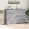 vidaXL Sideboards 2 Stk. Grau Sonoma 60x31x84 cm Holzwerkstoff 3276586 Bild 3
