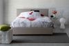 Dmora Ashlee Doppelbett, Bettkasten mit Stoffbezug, 100 % Made in Italy, Öffnung vorne, geeignet für Matratze 160 x 190 cm, Taupe Bild 5