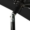 vidaXL Sonnenschirm mit Aluminium-Mast 3-lagig Schwarz 2x2 m 313850 Bild 5