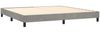 Doppelbett, Polsterbett mit Matratze Samt Hellgrau 200x200 cm Bild 4