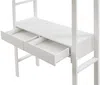 Vente-unique - KALIZI Bett Holz, Platte Weiß - B 100 cm x H 173 cm x L 196 cm Bild 5