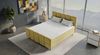 Boxspringbett Luna - Samtstoff - beige - 180x200 cm Bild 4