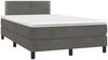 vidaXL Boxspringbett mit Matratze Dunkelgrau 120x190 cm Samt 3269832 Bild 2