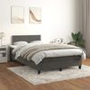 vidaXL Boxspringbett mit Matratze Dunkelgrau 120x190 cm Samt 3269832 Bild 3