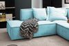 KAWOLA Sofa SAMU Ecksofa Stoff hellblau Recamiere rechts 72 x 224 x 226 cm Bild 4