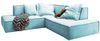 KAWOLA Sofa SAMU Ecksofa Stoff hellblau Recamiere rechts 72 x 224 x 226 cm Bild 3