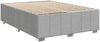 vidaXL Boxspringbett mit Matratze Hellgrau 140x200 cm Stoff 3285477 Bild 5