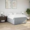 vidaXL Boxspringbett mit Matratze Hellgrau 140x200 cm Stoff 3285477 Bild 3