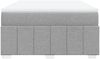 vidaXL Boxspringbett mit Matratze Hellgrau 140x200 cm Stoff 3285477 Bild 4