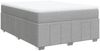 vidaXL Boxspringbett mit Matratze Hellgrau 140x200 cm Stoff 3285477 Bild 2
