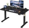 Devoko Hohenverstellbarer Schreibtisch Holzwerkstoff und Metall Schwarz 120 x 60 x 73-118 cm Bild 2