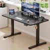 Devoko Hohenverstellbarer Schreibtisch Holzwerkstoff und Metall Schwarz 120 x 60 x 73-118 cm Bild 1