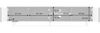 Selsey 'Bello' TV-Lowboard mit Lamellenfronten und LED, Weiß / Gold, ca, 44 x 175 x 31 cm Bild 5