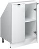 Küchenschrank für Dachschrägen R-Line Weiß Riffel 60 cm mit 2 Türen Vicco Bild 3