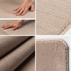 KADIMA DESIGN Teppich LECH Wohnzimmer Waschbar Schlafzimmer Wohnzimmerteppich Esszimmer Uni, Läufer, Höhe: 9 mm, Beige, 60x110 cm, Esszimmerteppich Fußbodenheizung Waschbar Bild 3