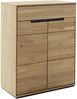 Garderoben-Set >ARAYA< (4-teilig) in Eiche teilmassiv - 158x195x40,5 (BxHxT) Bild 4