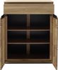 Garderoben-Set >ARAYA< (4-teilig) in Eiche teilmassiv - 158x195x40,5 (BxHxT) Bild 5