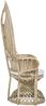 Sessel Peacock aus Rattan, klassischer Stil, gepolstert, natur, abziehbares Kissen Bild 3