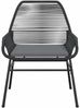 vidaXL 7-tlg. Garten-Essgruppe mit Kissen Schwarz Poly Rattan Glas 3334468 Bild 5