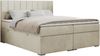 Boxspringbett mit 2 Bettkästen, Matratze und Topper, Polsterbett - ALLY - 140x200cm - Beige Velours - H4 Bild 3