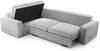 AX LIVING Cord Schlafsofa Couch hellgrau Treville mit Schlaffunktion L Bild 3