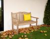 Gartenbank NINA 2-Sitzer - 120cm Breit, Teak, Hellbraun | Terrassenbank Wetterfest Sitzbank Outdoor Bank Bild 2
